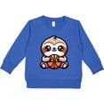 thumbnail image 2 of Inktastic Basketball Sloth Toddler Sweatshirt, 2 of 4