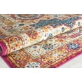 thumbnail image 5 of Harper HY60G Winter Melon Abstract Vintage White Area Rug, 5'3" x 7'0", 5 of 5
