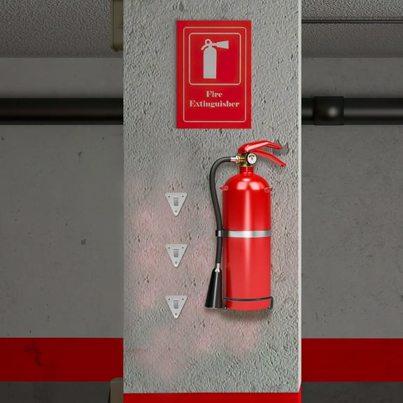 5 Pcs Fire Extinguisher Holder Wall Hook for Tags Bracket Extinguishers