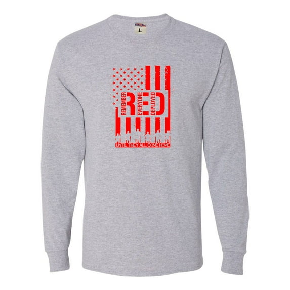 Adult Remember Everyone Deployed RED Friday Long Sleeve T-Shirt