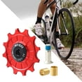 thumbnail image 5 of Bike Guide Wheel, Aluminum Alloy Rear Derailleur Jockey Wheel Rear Derailleur Pulley Bike Accessories - 12T Red, 5 of 10