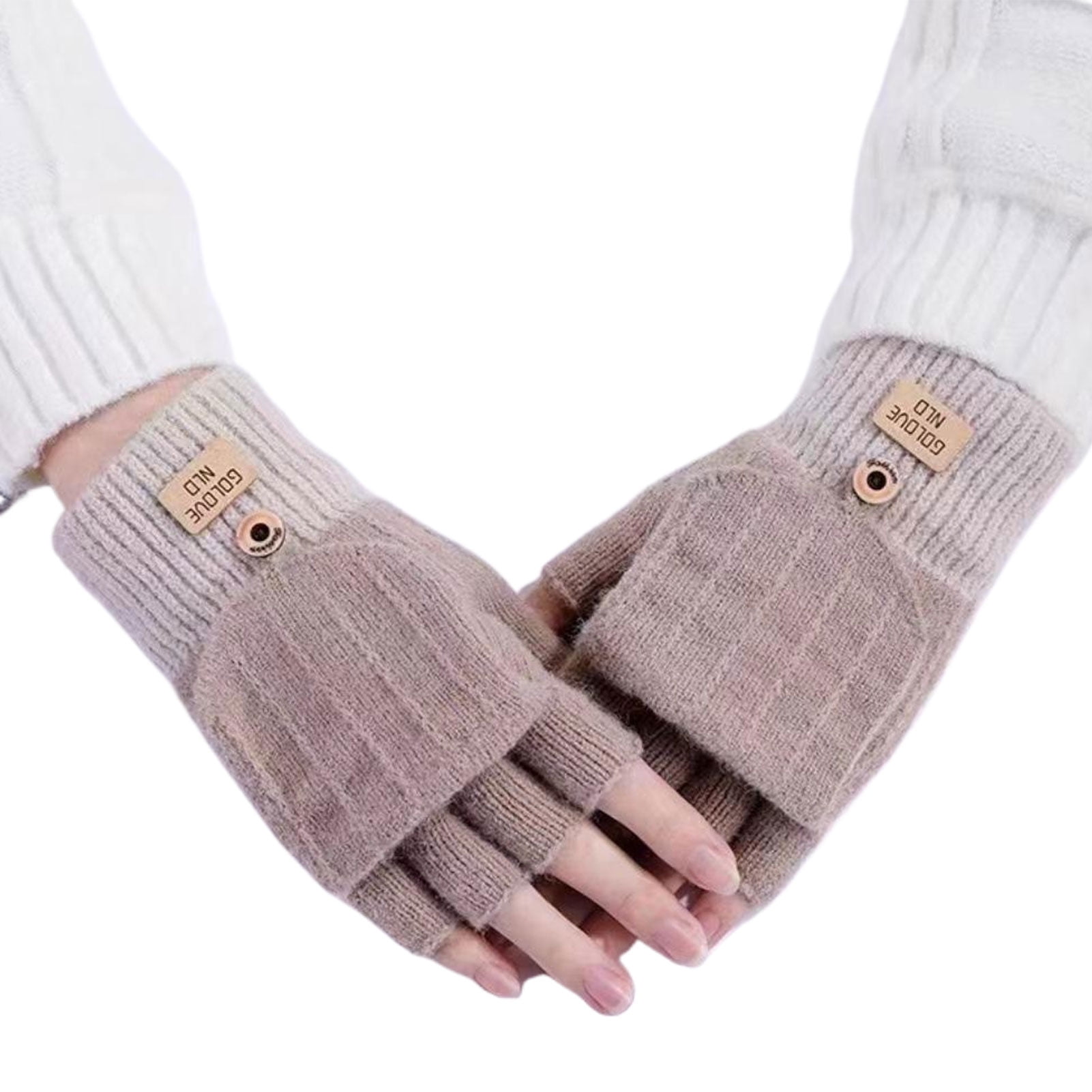 Fingerless Gloves Womens Cosy Gloves Women's Cashmere Ply