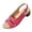 Red, variant on Two Strap Wedge Sandals For Women Open Toe Adjustable Ankle Strap Comfort Footwear