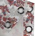 thumbnail image 4 of Ambesonne Floral Grommet Curtain, Romantic Vİbrant Boho, 50" x 72", Red Black Grey, 4 of 6