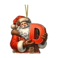 thumbnail image 2 of Adorno navideño plano con letras 2D para colgar en el árbol y el coche, 2 of 2