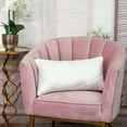 thumbnail image 2 of Parkland Collection Koko Transitional Quilted White Throw Pillow, 2 of 6