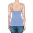 thumbnail image 3 of Ambiance Apparel #61000 Basic Plain Solid Bra-Strap Camisole with Built in Shelf Bra Tank Top Cami, 3 of 4