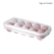thumbnail image 3 of Bearachild Portahuevos TureClos Caja de bandeja de huevos para refrigerador con tapa Contenedor de almacenamiento de plástico apilable transparente Almacenamiento y organización del hogar 10 celdas Bearachild HA005023-01, 3 of 6
