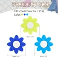 thumbnail image 2 of Uxcell Tennis Racket Vibration Dampener Soft Silicone Racket Shock Absorber for Tennis Racquet String - Flower Shaped Navy Blue/Blue/Fluorescent Yellow, 2 of 6