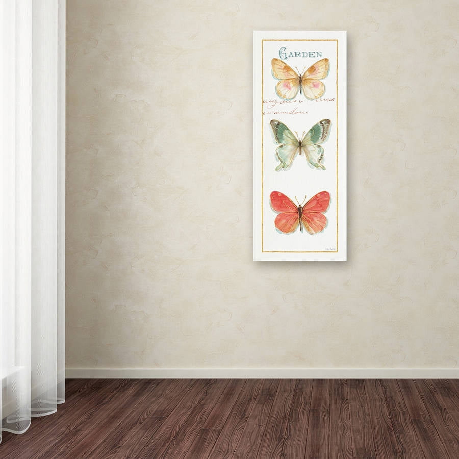 Trademark Fine Art "Rainbow Seeds Butterflies IIII" Canvas Art by Lisa Audit