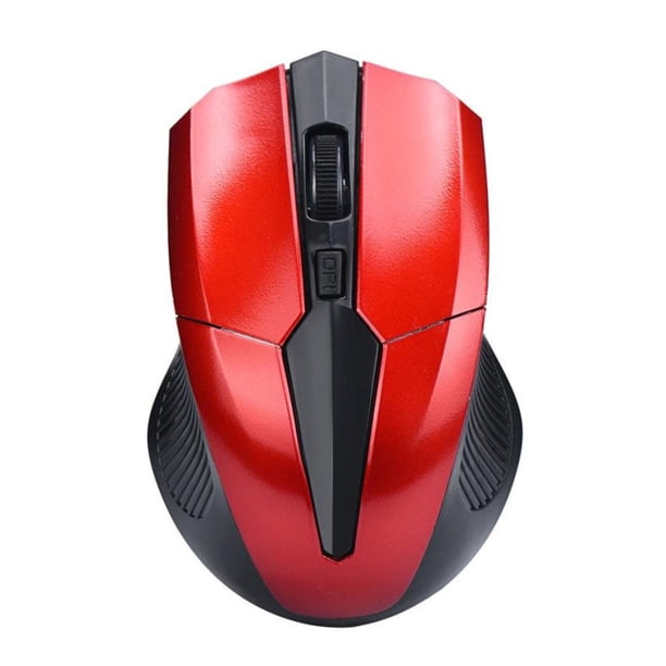 Seitruly 2019 nuevo ratón inalámbrico 2,4G portátil óptico 4 botones 2000 DPI ratones ergonómicos para ordenador PC portátil Juegos de teclado y mouse para computadora Rojo