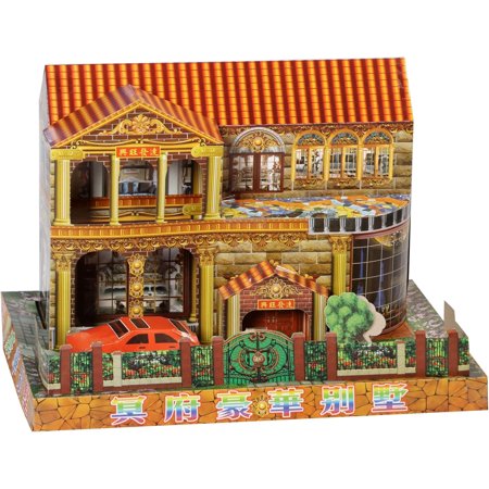 Ancestor Money - Joss Paper Garden Villa Papercraft, Sacrificial Supplies for Hungry Ghost Festival All Souls Day Ching Ming Festival (Semi-manufactured)