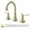 Gold, variant on Kichae 2-Handle 8 inch Bathroom Sink Faucet, Brushed Nickel 360° Swivel Spout Vanity Sink Basin Faucet with Pop Up Drain and cUPC Water Supply Hose