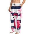 thumbnail image 6 of Naloa Pink Flamingos Pajama Pants Men, PJ Bottoms, Sleep & Lounge Pants-Large, 6 of 6