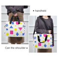 thumbnail image 6 of FORMRS 16" Laptop Bag Carrying Sleeve Case with Handle Travel Shoulder Briefcase, Yellow Retro Round, 6 of 8