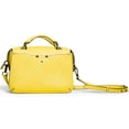 thumbnail image 2 of Ferwind Women's Uptown Satchel Kitty Face Eyes Snout Hardware Mustard Yellow, 2 of 8