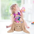 thumbnail image 3 of Easter Egg Hunting Basket, Brown Plush Easter Bunny Basket, Long Ear Easter Buckets, Bunny Rabbit Easter Tote Bags for Easter Decorations Candy Gifts Storage, 3 of 7