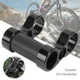 thumbnail image 6 of Foldable Bike Dual Stem Attachment, Black Aluminum Alloy Hollow Bike Handlebar Upgrade Estrela, 6 of 8
