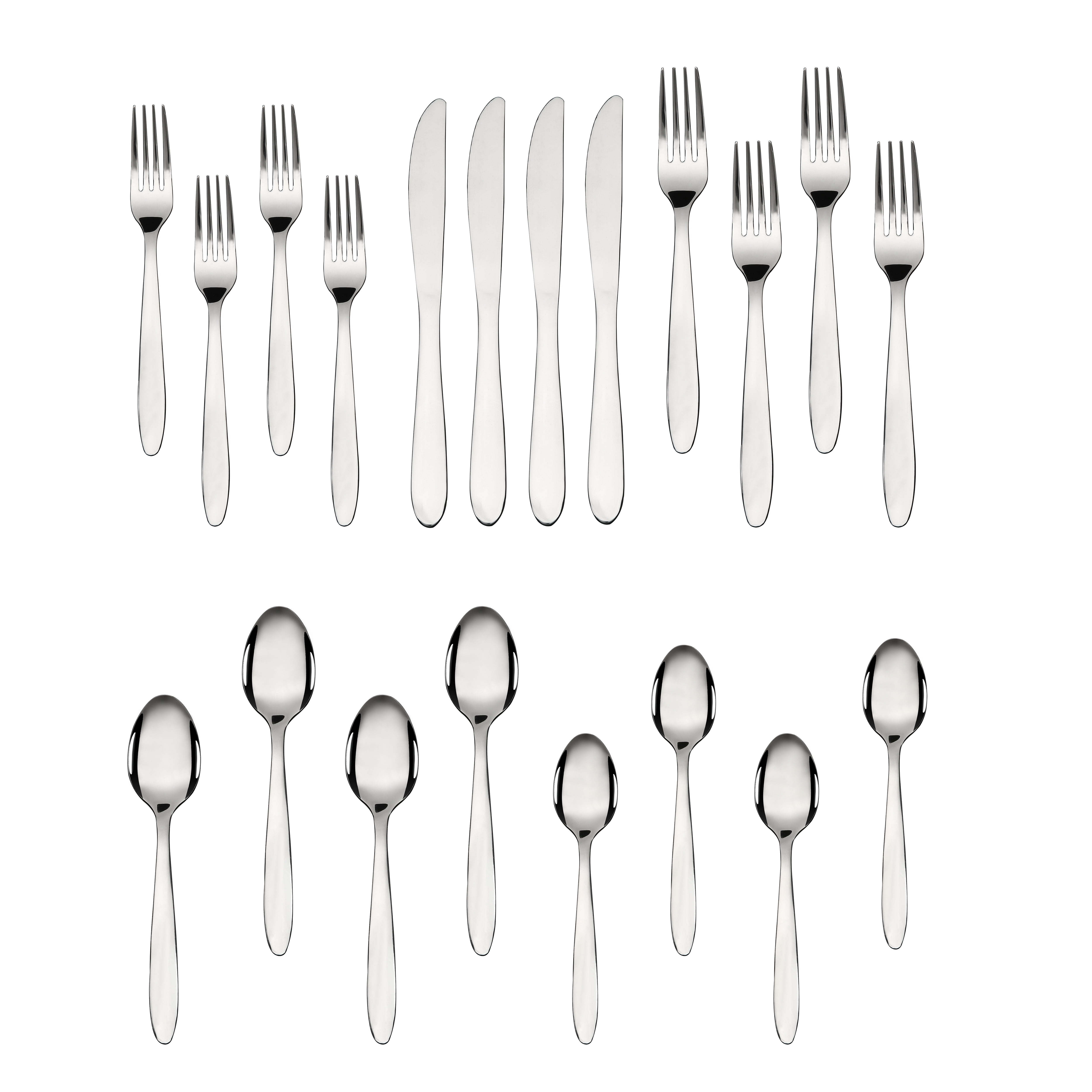 Home Decorators Collection Brenner 20-Piece Matte Black Finished Stainless  Steel Flatware Set (Service for 4) KS6612-20P MAB - The Home Depot