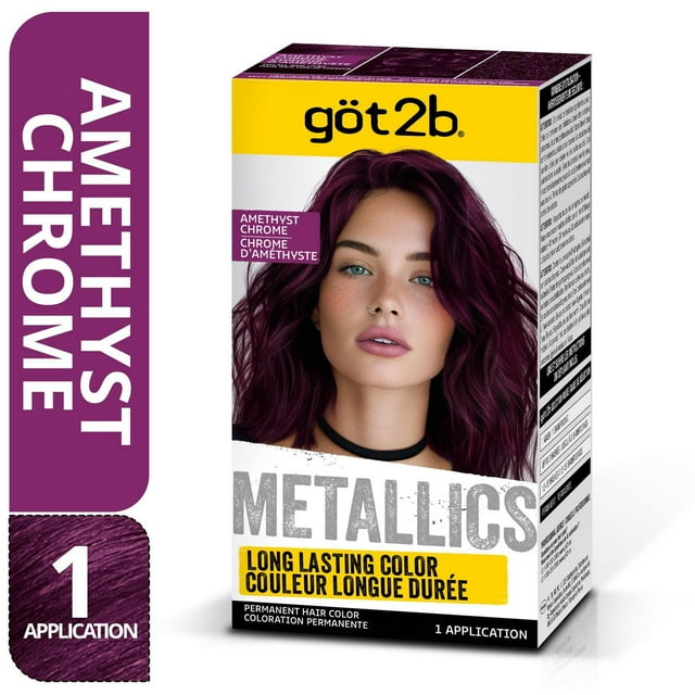 Got2b Metallics coloration permanente pour cheveux, chrome d'améthyste M69, 1 application