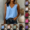 thumbnail image 4 of WEIWEN Spaghetti Strap Tank Top for Women Crewneck Ribbed Camisole Shirts Summer Casual Basic Sleeveless Tank Tops Dark Purple, S, 4 of 5