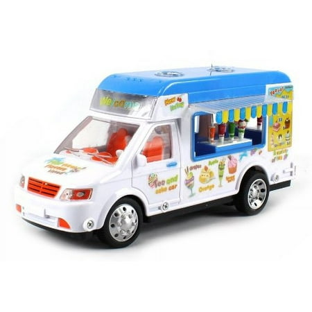 Mobile Food Electric RC Truck Restaurant Lunch Van 1:18 Scale Ready To Run RTR w/ Slide Out Canopies & Drink Bars (Colors May Vary)