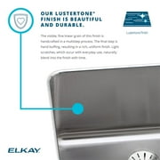 Elkay Drkad222045l 22" Single Basin Drop In Stainless Steel Utility Sink - 2 Faucet Holes