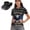 Black American Flag Eagle, variant on Gold Glitter Women's Golf Shirt and Sun Visor Hat Set Short Sleeve Quick Dry Moisture Wicking UV Protection Adjustable Sun Visor for Golf Tennis Outdoor Sports