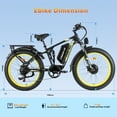 thumbnail image 5 of SMLRO ORLMS-V3 Electric Bike – 2000W Dual Motor, 48V 22.4Ah, 26" Fat Tires, Hydraulic Disc Brakes, Full Suspension, 5 of 5