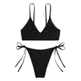 thumbnail image 4 of ylioge Summer 2025 Bikini Sets for Women Two Piece Swimsuits Ladies Trendy Solid Beach Push Up Bikinis Tops Thongs Bathing Suits, 4 of 4