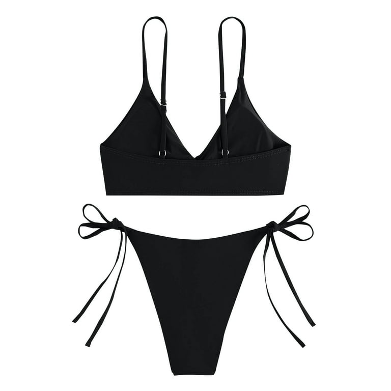 Bikini 2 Pièces Noir Dentelle Taille M - Sans Marque, Neuf Sans étiquettes