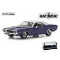 thumbnail image 1 of Diecast Car w/LED Display Case - 1970 Dodge Challenger R/T Hard Top, Graveyard Carz - Greenlight 86553 - 1/43 Scale Diecast Model Toy Car, 1 of 3