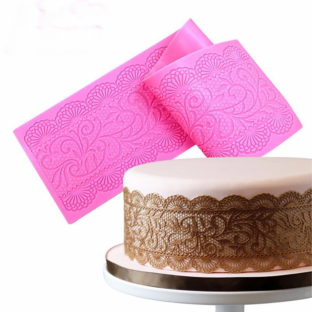 Wedding Cake Decoration Mould Silicone Cake Mold Chocolate Pastry Tool Lace Mat‘