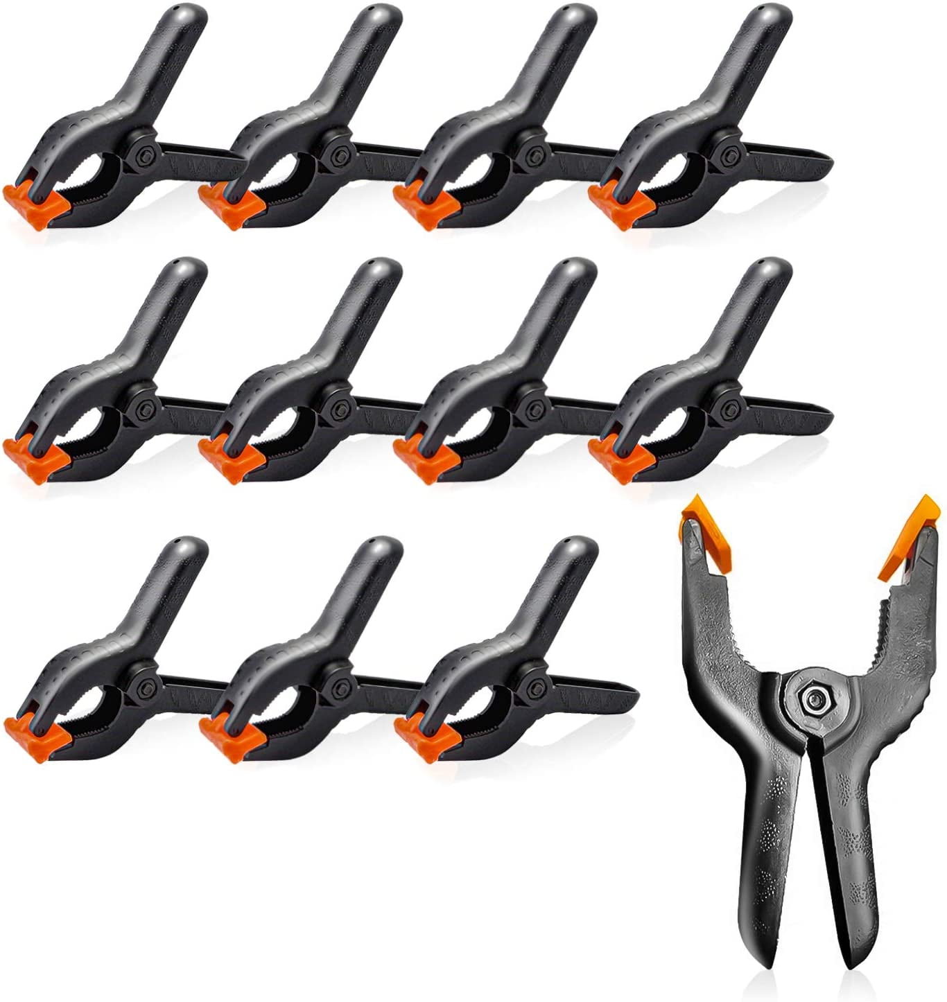 6pcs Plastic Nylon Toggle Clamp Spring Clamps Photo Clip Tips Tool 2" Practical 