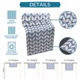 thumbnail image 6 of Burlap Table Runner 70 Inches Long, Minimalist Geometric Stripe Art Non-Slip Kitchen Table Runners for Dining Room Everyday Use Party Table Decorations Abstract Blue Herringbone, 6 of 9