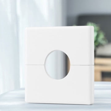 MLINS  2 Pcs Cable Pass Through Wall Plate Outlet Covers Blank White