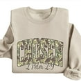 thumbnail image 4 of Fall Christian Camo Sweatshirt – Floral Bible Verse Sweater, Faith-Based Autumn Pullover, Religious Praise Jesus Thanksgiving Gift for Her, 4 of 7