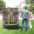 thumbnail image 2 of Infans 55" Kids Trampoline Bouncing Jumping Mat Recreational Trampoline W/Enclosure Net, 2 of 7