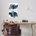 thumbnail image 2 of Stupell Industries Curved Abstract Brushstroke Organic Blue Grey Canvas Wall Art by Victoria Barnes, 2 of 6