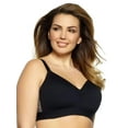 thumbnail image 1 of Paramour by Felina | Ariel Wire Free Bralette | Contour | Seamless | Support (Black, 38DDD), 1 of 5