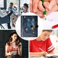 thumbnail image 5 of Leather Planner Leather Notebook Notebook Journal Binder Design Pen Pocket Design Convenient for Storage Butterflies Flutter, 5 of 6