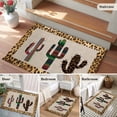thumbnail image 6 of 2x3 Washable Entryway Rug, Mexico Cactus Non-Slip Area Rug for Front Door Kitchen Bathroom, Leopard Print Background Indoor Floor Mat for Home Decor, 6 of 9