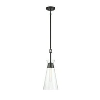 Lakewood 1-Light Pendant in Matte Black