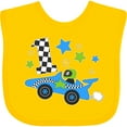 thumbnail image 3 of Inktastic Happy 1st Birthday Blue Racing Car Boys or Girls Baby Bib, 3 of 4