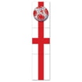 thumbnail image 2 of Club Pack of 12 Gray, Red and White "England" Soccer Themed Jointed Pull-Down Cutout Decorations 5', 2 of 2
