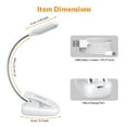 thumbnail image 7 of LEPOWER Clip on Book Light, Reading Light, Battery & USB Operated, Bed Light for Kids, Bookworms, Students, White, 7 of 7