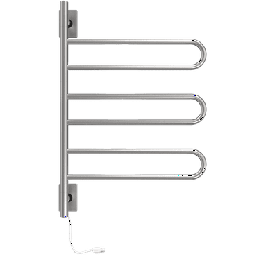 Amba Swivel SL3-B 3-Loop Bars Hardwired & Plug-in Combo Towel Warmer - Silver