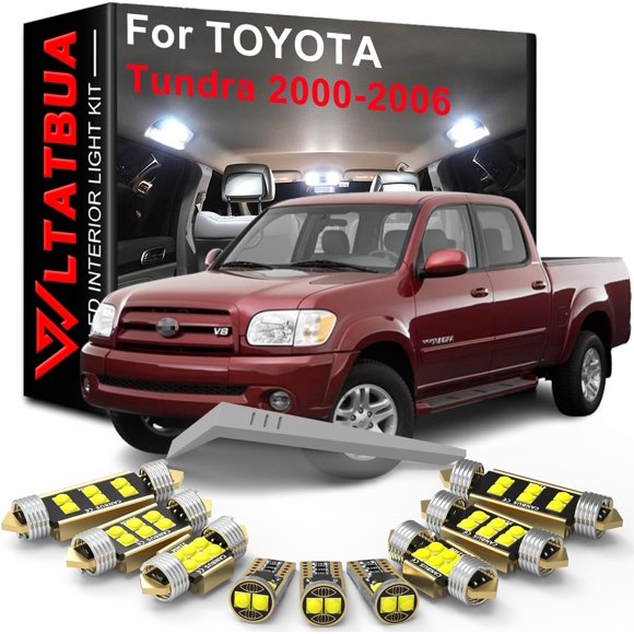 shiyou-LED Interior Light Kit Package Replacement for TOYOTA Tundra 2000 2001 2002 2003 2004 2005 2006, Super Bright 6000K White Bulbs + Install Tool