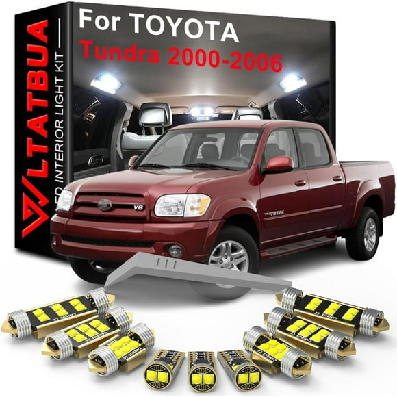 shiyou-LED Interior Light Kit Package Replacement for TOYOTA Tundra 2000 2001 2002 2003 2004 2005 2006, Super Bright 6000K White Bulbs + Install Tool