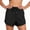 B_ Black, variant on Womens Elastic Waist Cotton Sweat Shorts, Drawstring Closure with Side Pockets, Soft Fabric for Home Loungewear Use Blue L